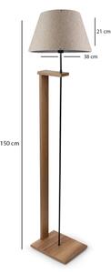 Lampă de podea AYD 1xE27/40W/230V bej/maro