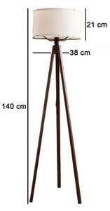 Lampă de podea AYD 1xE27/40W/230V maro/albă
