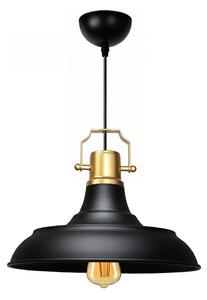 Pendul pe cablu AYD 1xE27/40W/230V negru/auriu