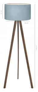 Lampadar AYD, 1 x E27, 40 W, 230 V, maro/albastru
