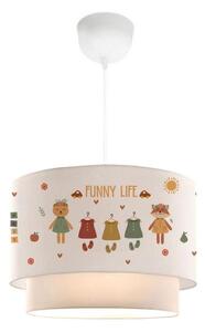 Lustră pentru copii CANDY 1xE27/40W/230V alb/multicolor
