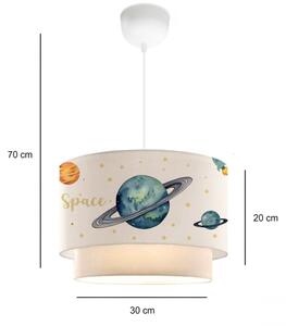 Lustră pentru copii CANDY 1xE27/40W/230V alb/multicolor