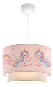 Lustră pentru copii CANDY 1xE27/40W/230V roz