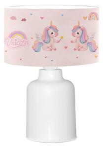 Lampă de masă pentru copii CANDY 1xE27/40W/230V roz/alb