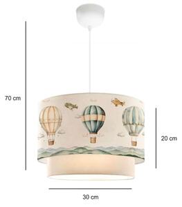 Lustră pentru copii CANDY 1xE27/40W/230V alb/multicolor