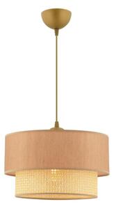 Lustră suspendată cu cablu ECHO 1xE27/60W/230V bej