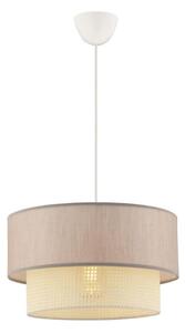 Lampă suspendată pe cablu ECHO 1xE27/60W/230V bej/crem