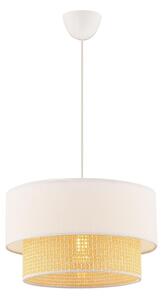 Lustră suspendată pe cablu ECHO 1xE27/60W/230V crem/bej