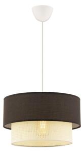 Pendul ECHO pe cablu 1xE27/60W/230V, maro/crem