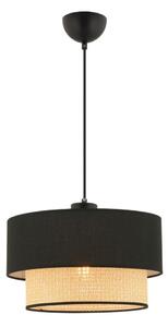 Lampă suspendată pe cablu ECHO, 1xE27/60W/230V, negru/bej