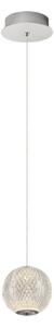 Lustră suspendată pe cablu CREMONA LED/5W/230V 3000K crom mat