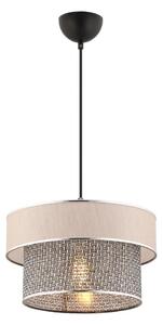 Pendul pe cablu ERO 1xE27/60W/230V crem/gri