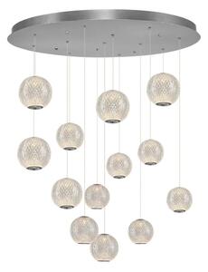 Lustră LED pe cablu CREMONA, 13xLED/5W/230V, 3000K, crom mat