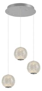 Lustră LED suspendată pe cablu CREMONA 3xLED/5W/230V 3000K crom mat