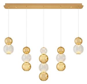 Lustră LED pe cablu CREMONA LED/27W/230V 3000K auriu