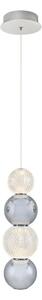 Lustră LED suspendată pe cablu CREMONA, 7W, 230V, 3000K, crom mat