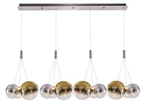 Candelabru LED suspendat pe cablu ENNA 12xG9/5W/230V 3000K fumuriu/auriu