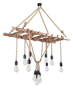 Candelabru suspendat pe cablu EREBOS 12xE27/40W/230V, maro