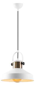 Lampă suspendată pe cablu DODO, 1xE27/40W/230V, alb/bronzat