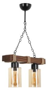 Candelabru cu lanț JASMIN 2xE27/40W/230V maro/bej