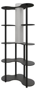 Lampadar cu polițe NOTO 1xE27/40W/230V negru