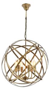Candelabru cu lanț IRONBALL 6xE27/40W/230V, auriu