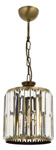 Candelabru pe lanț CRYSTALLINE, 1xE27/6W/230V, bronz