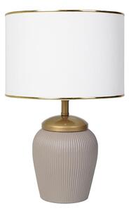 Lampă de masă RAMZES 1xE27/40W/230V alb/bej