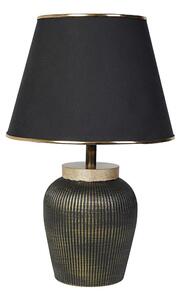 Lampă de masă RAMZES, 1xE27/40W/230V, negru/auriu