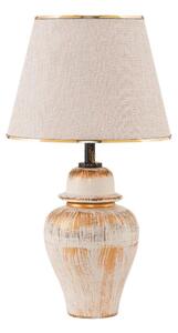 Lampă de masă RAMZES 1xE27/40W/230V crem/auriu