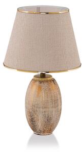 Lampă de masă RAMZES 1xE27/40W/230V crem/auriu