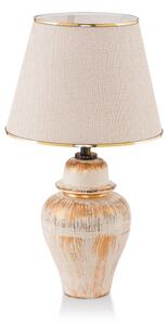 Lampă de masă RAMZES 1xE27/40W/230V crem/auriu