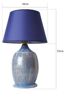 Lampă de masă RAMZES 1xE27/40W/230V, albastră
