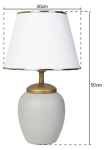 Lampă de birou RAMZES 1xE27/40W/230V alb/gri