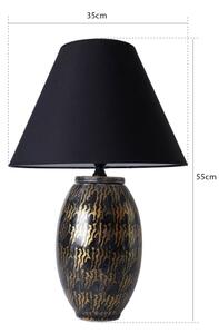 Lampă de masă RAMZES 1xE27/40W/230V neagră