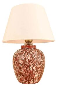 Lampă de masă RAMZES 1xE27/40W/230V crem/roșie