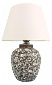 Lampă de masă RAMZES 1xE27/40W/230V alb/gri