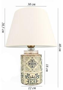 Lampă de masă RAMZES 1xE27/40W/230V albă