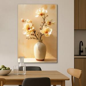 DUBLEZ | Tablou de perete - Magnolii galbene în vază | Imprimare UV premium