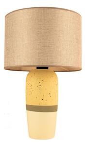 Lampă de masă RAMZES 1xE27/40W/230V bej/galben