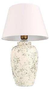 Lampă de masă RAMZES 1xE27/40W/230V alb/crem