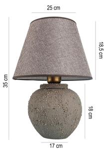 Lampă de masă RAMZES 1xE27/40W/230V maro
