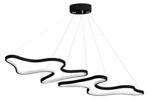 Lustră LED suspendată pe cablu DUPLE ARTISAN LED/80W/230V 6500K neagră