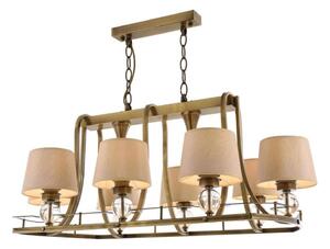 Candelabru pe lanț NARA 6xE27/40W/230V alamă