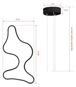 Pendul LED ARTISAN pe cablu, 36W, 230V, 6500K, negru