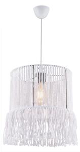 Pendul suspendat pe cablu NESS MACRAME 1xE27/40W/230V, alb