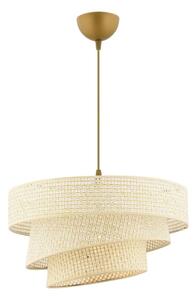 Lustră suspendată pe cablu COUPER 1xE27/60W/230V, crem