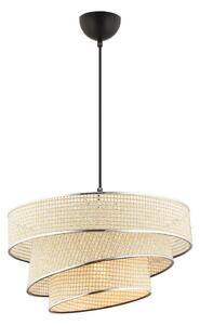 Candelabru suspendat pe cablu COUPER 1xE27/60W/230V crem/crom lucios