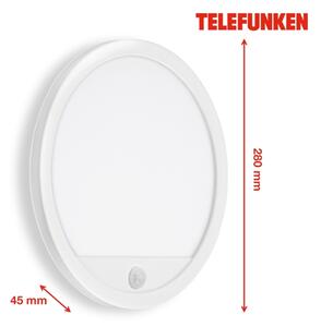 Aplică LED de exterior cu senzor Telefunken 313706TF LED/15W/230V IP44