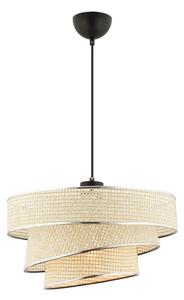 Candelabru suspendat pe cablu COUPER 1xE27/60W/230V crem/crom lucios